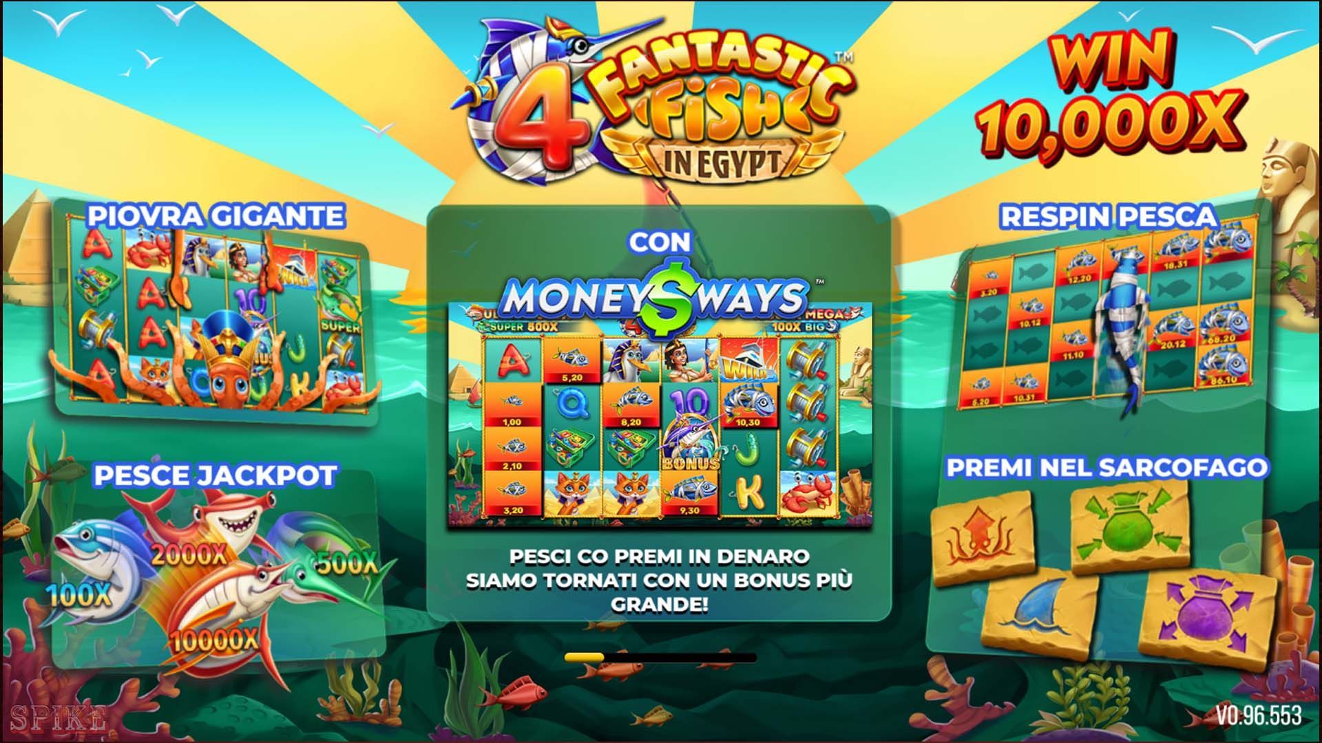 4 Fantastic Fish In Egypt Slot Gratis