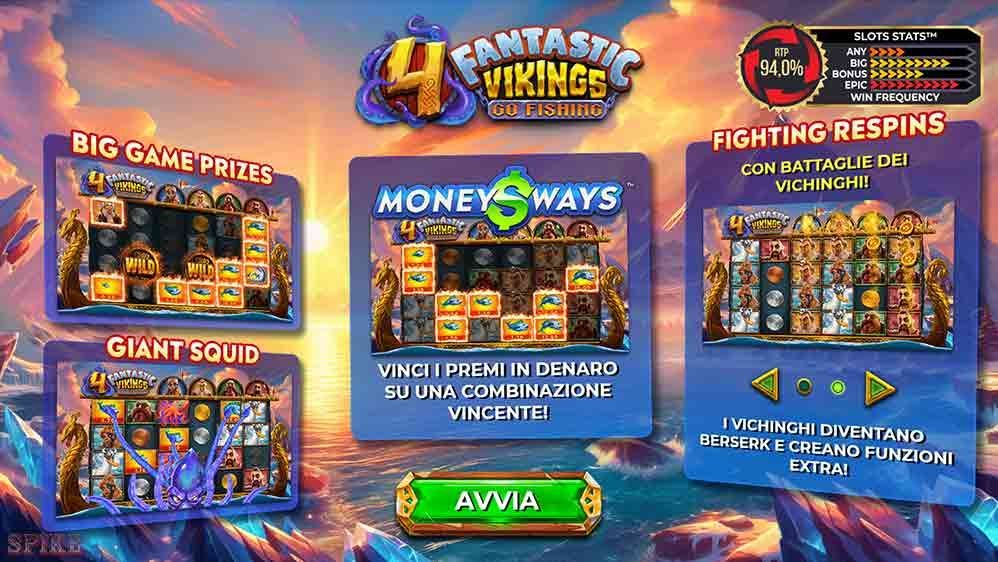 4 Fantastic Vikings Go Fishing Slot Gratis