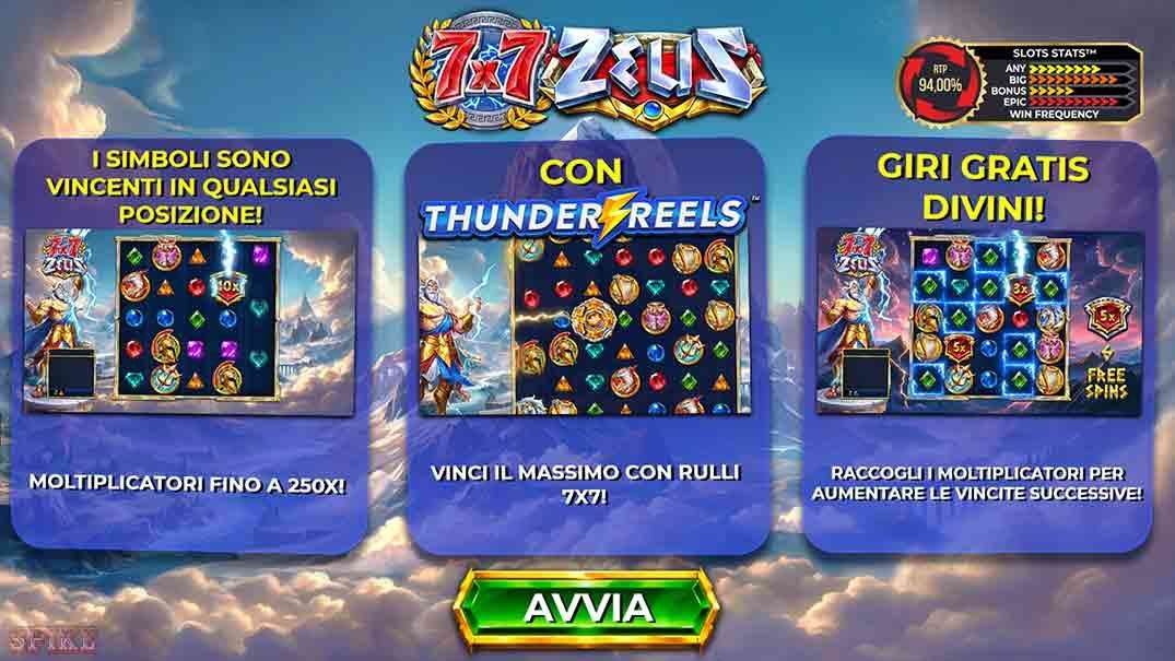 7x7 Zeus Slot Gratis