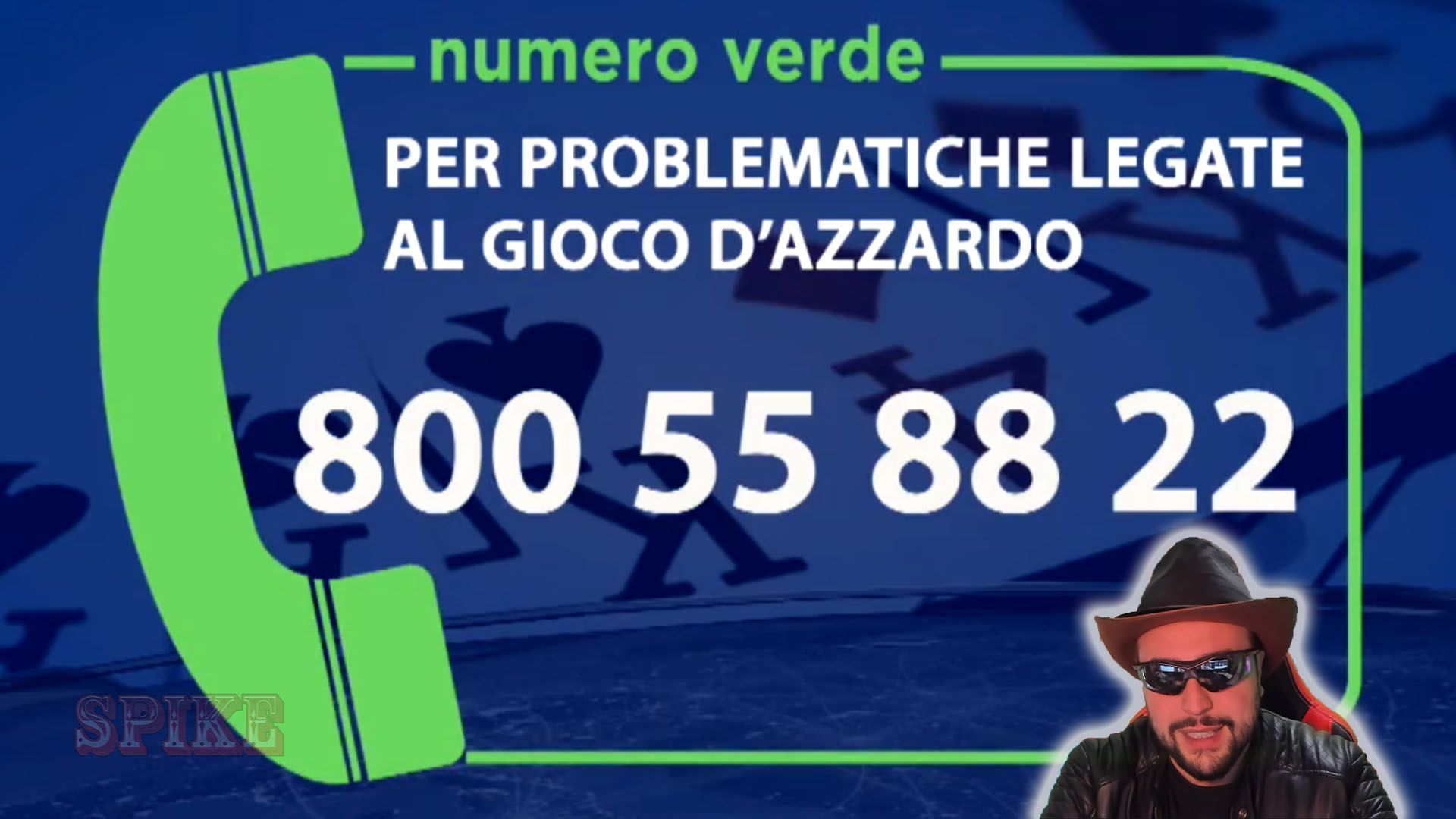 SPIKE con il Numero Verde per Problematiche di Gioco d'Azzardo