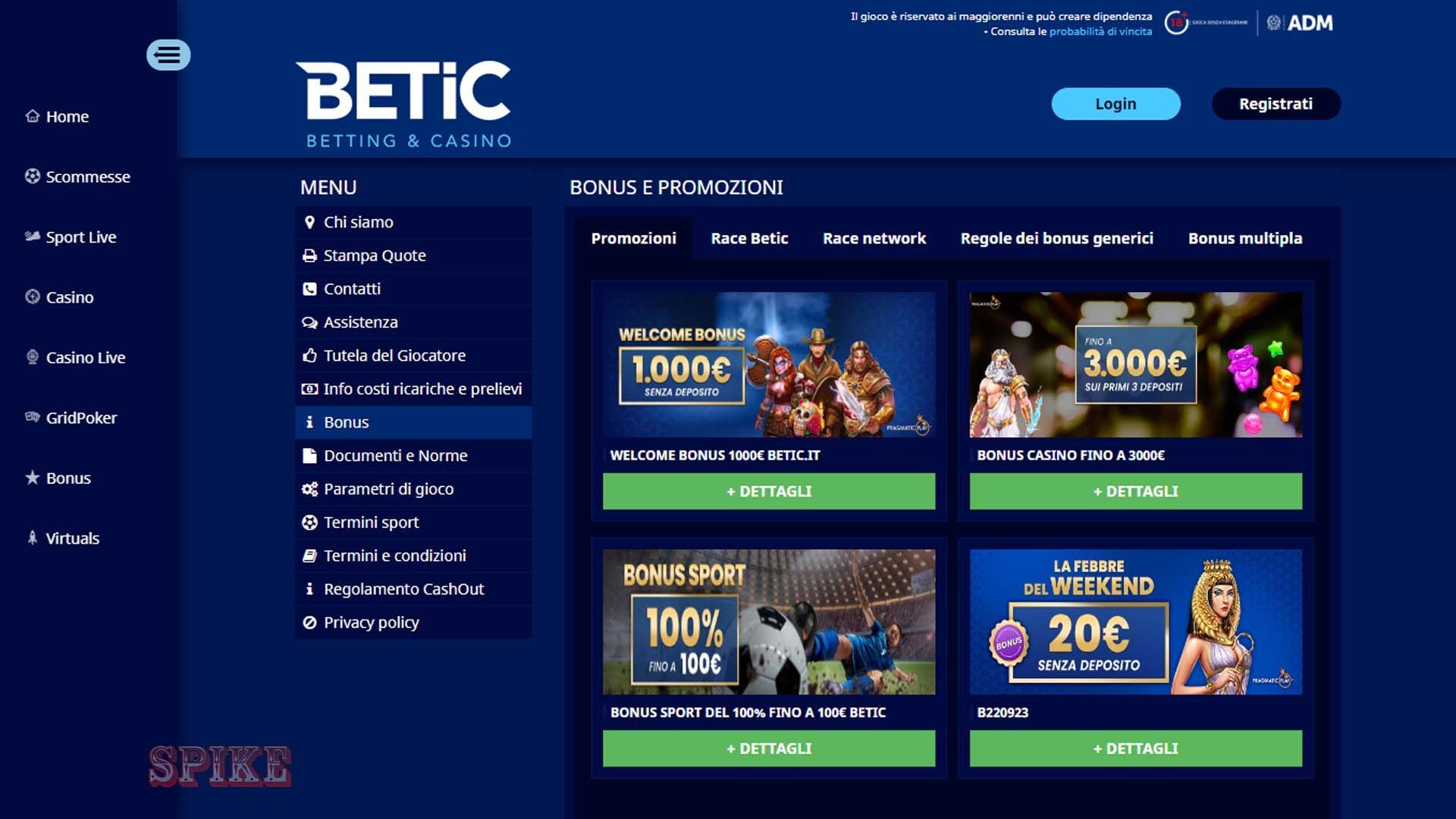 Betic Casino Pagina Promozioni Bonus