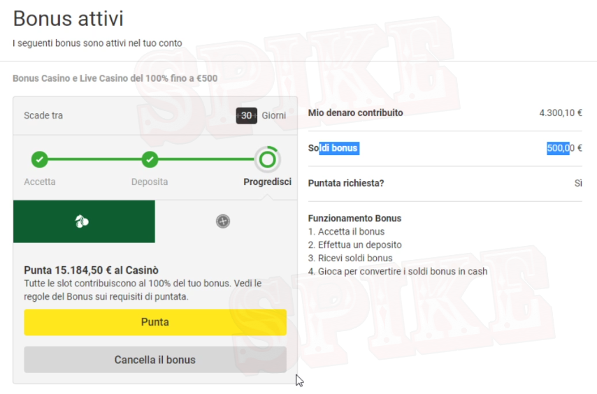 guida sblocco bonus casino unibet
