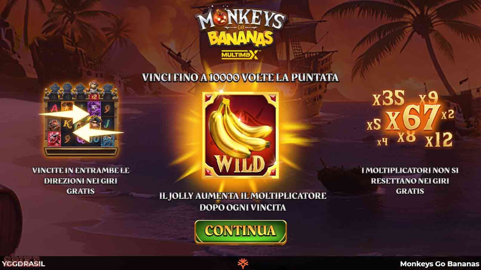 Monkeys Go Bananas MultiMax Slot Gratis