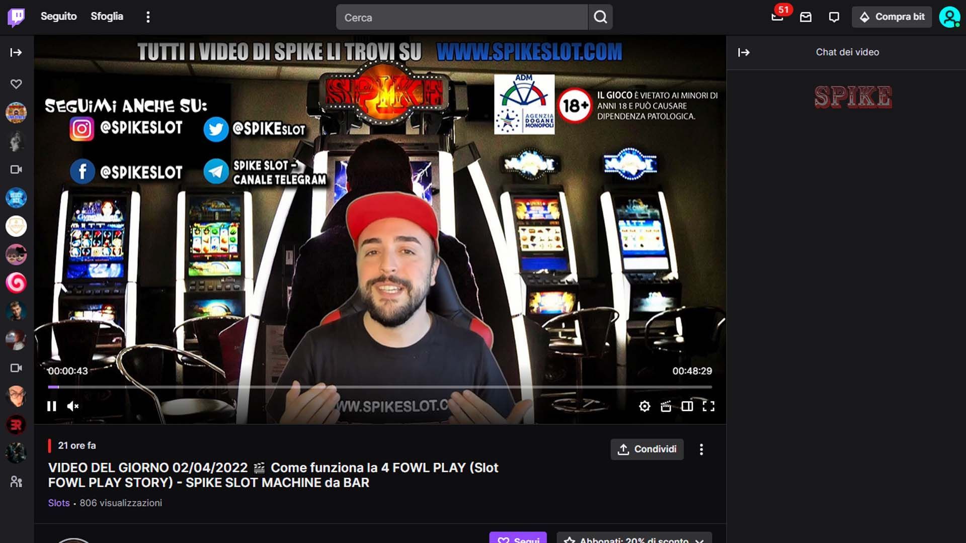 SPIKE Slot Twitch Stream