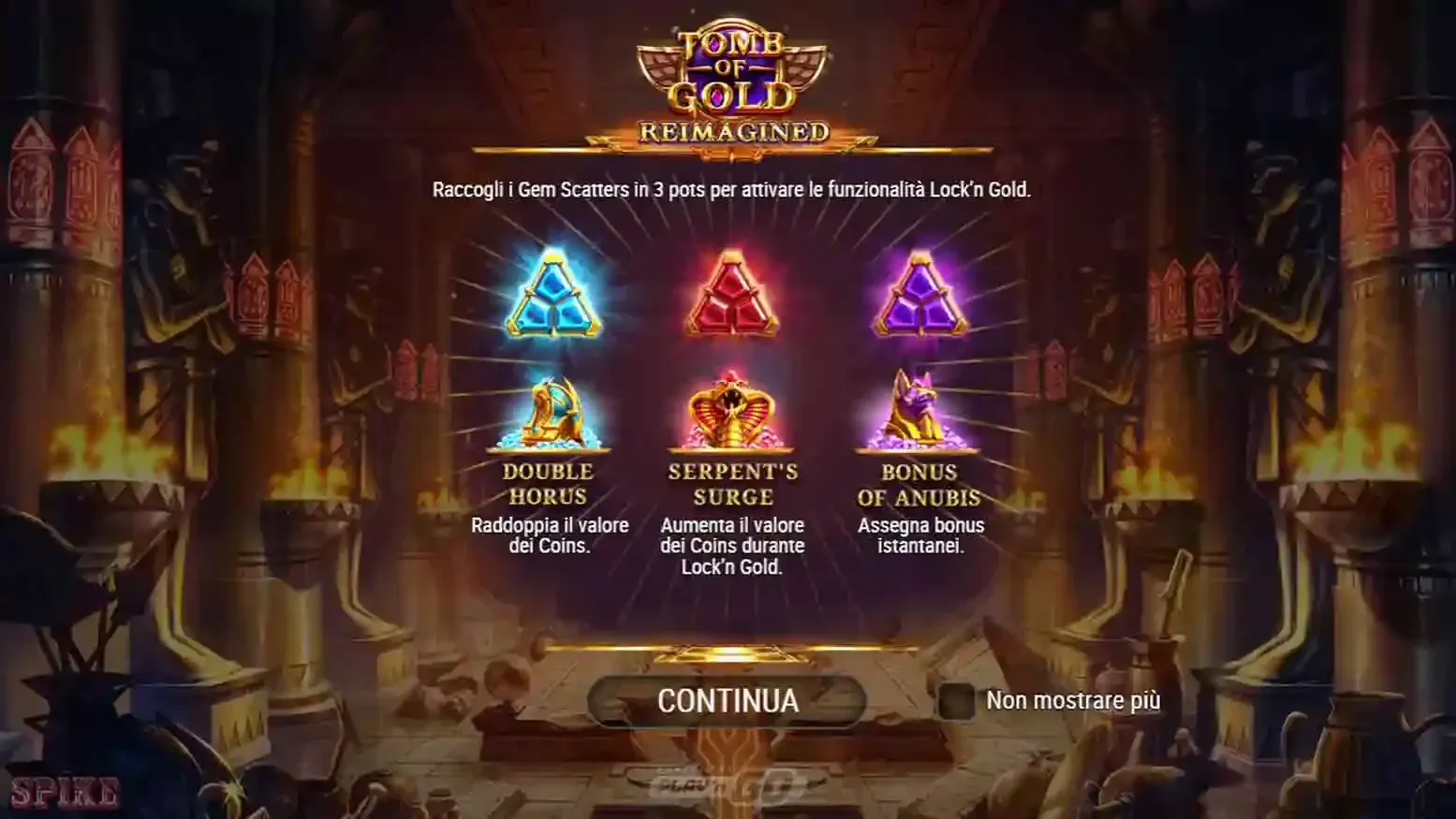 Tomb Of Gold Reimagined Slot Funzioni Speciali