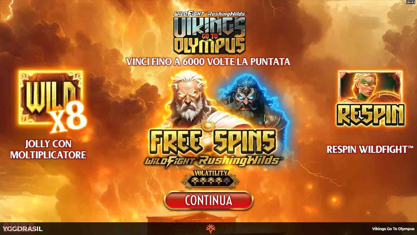 Vikings Go To Olympus WildFight RushingWilds Slot Gratis
